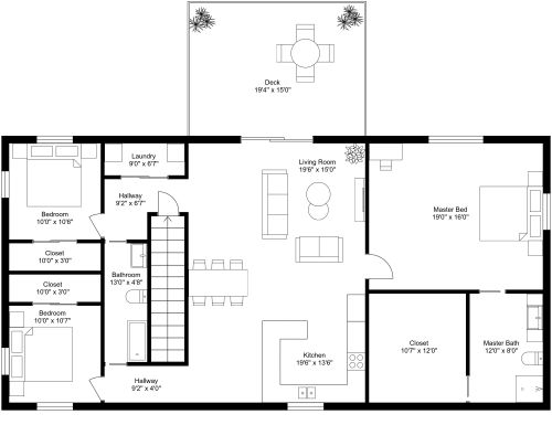 Barndominium House Plan Model 4255