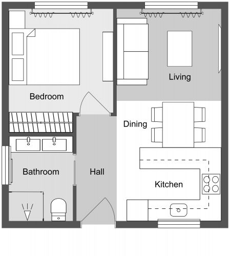 Tiny House Floor Plan Idea