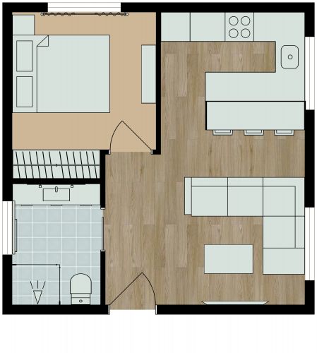 Space Saving Tiny Home Layout
