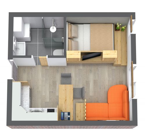 Studio Apartment With Clever Storage