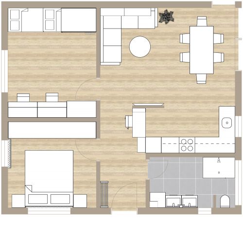 2 Bedroom Floor Plan With Bunk Beds