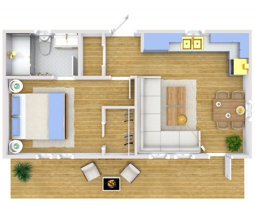 Tiny Apartment Plan