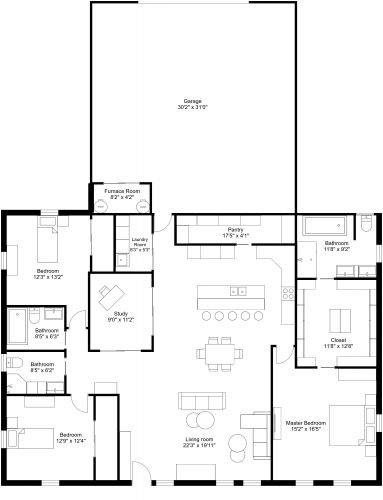 Barndominium House Plan Model 4266 Kayla