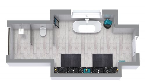 Full Master Bathroom Modern Design