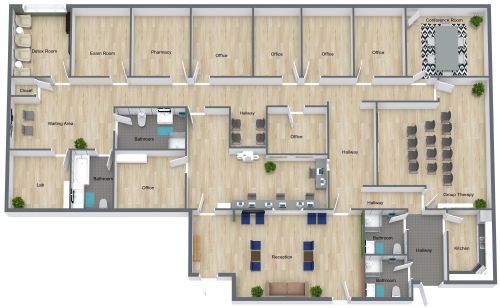 Large Office Floor Plan
