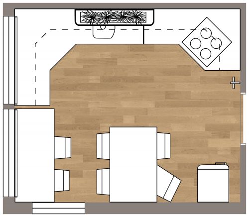 Small Kitchen Floor Plan