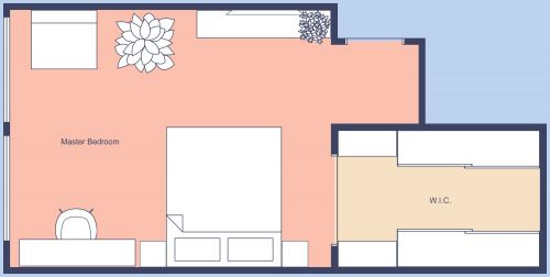 Spacious Master Bedroom Floor Plan