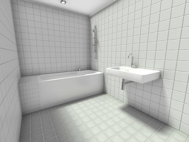 RoomSketcher white bathroom update 3D Photo