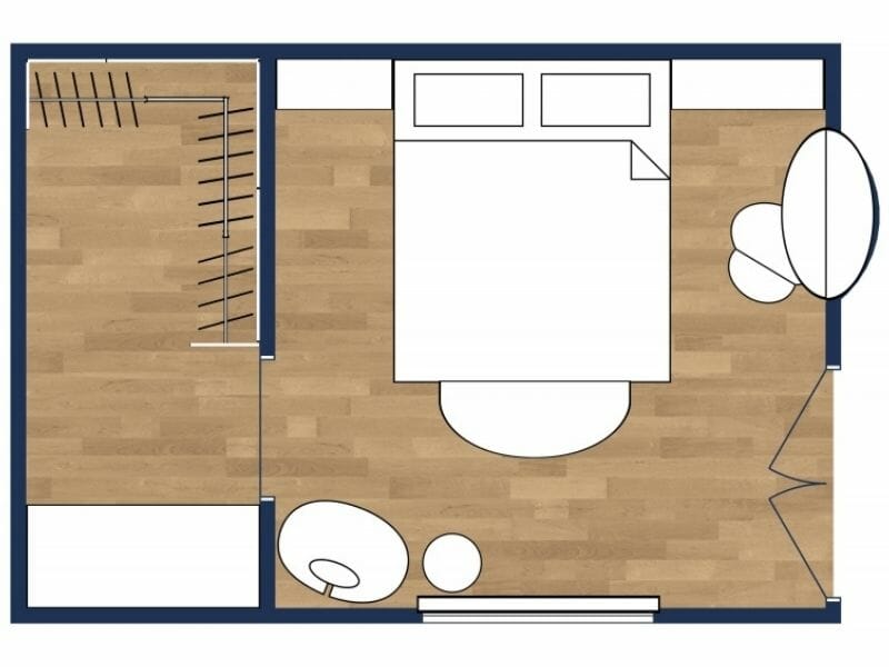 2d floor plan bedroom
