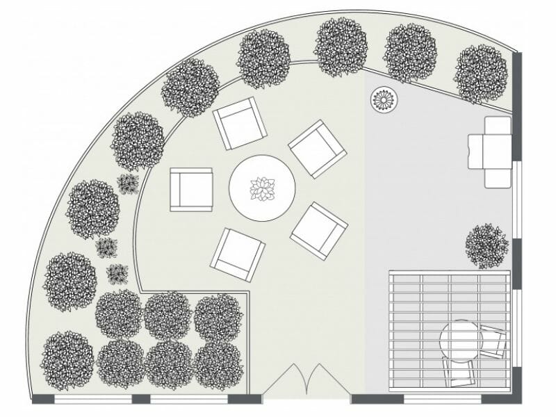 2D Site Plan Garden Design With Pergola