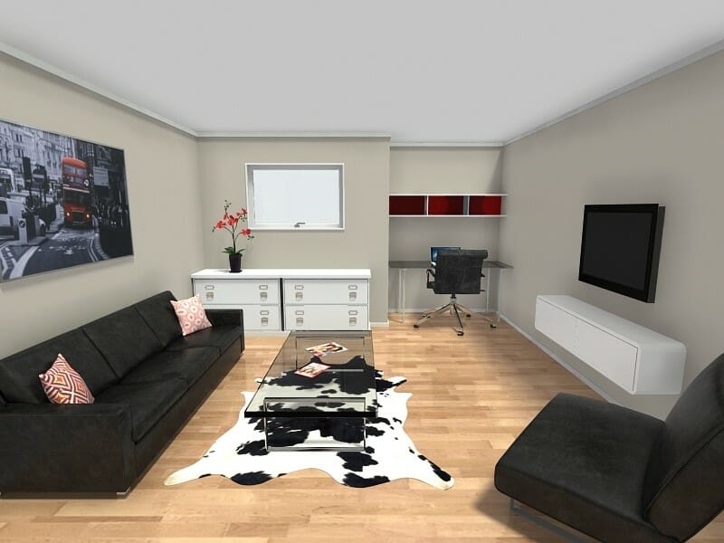 Modern Home Office Multi Function Room