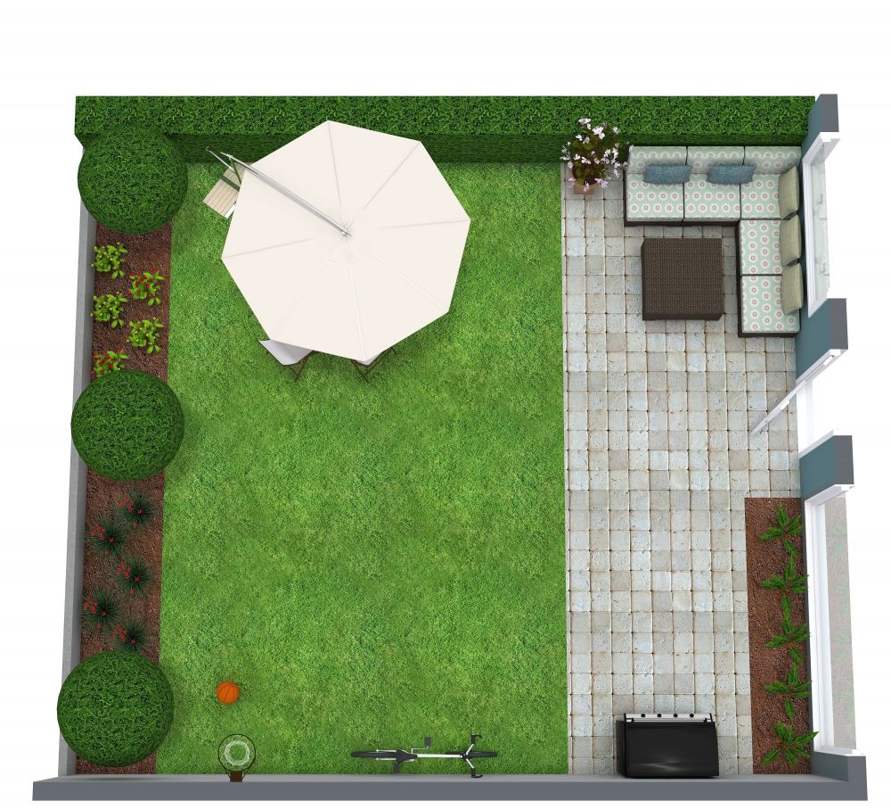 Backyard 3D Plan Examples