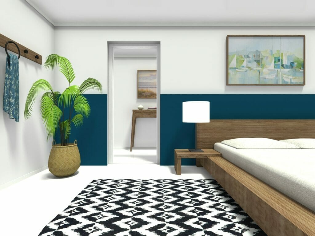Coastal master bedroom design idea