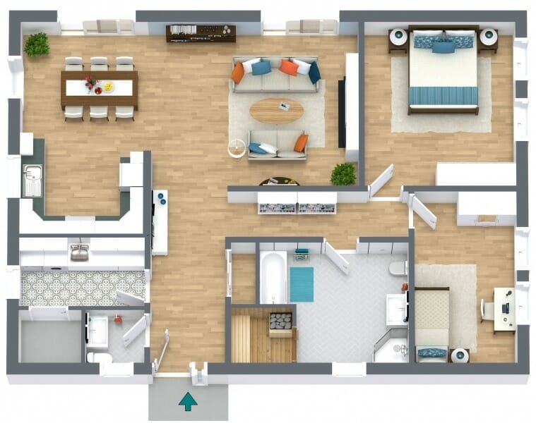 Best laid floor plans 3D Floor Plan 1