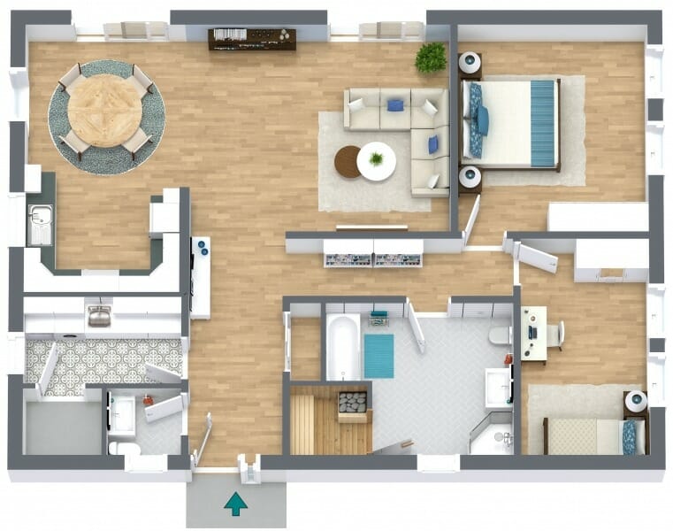 Best laid floor plans 3D Floor Plan 2