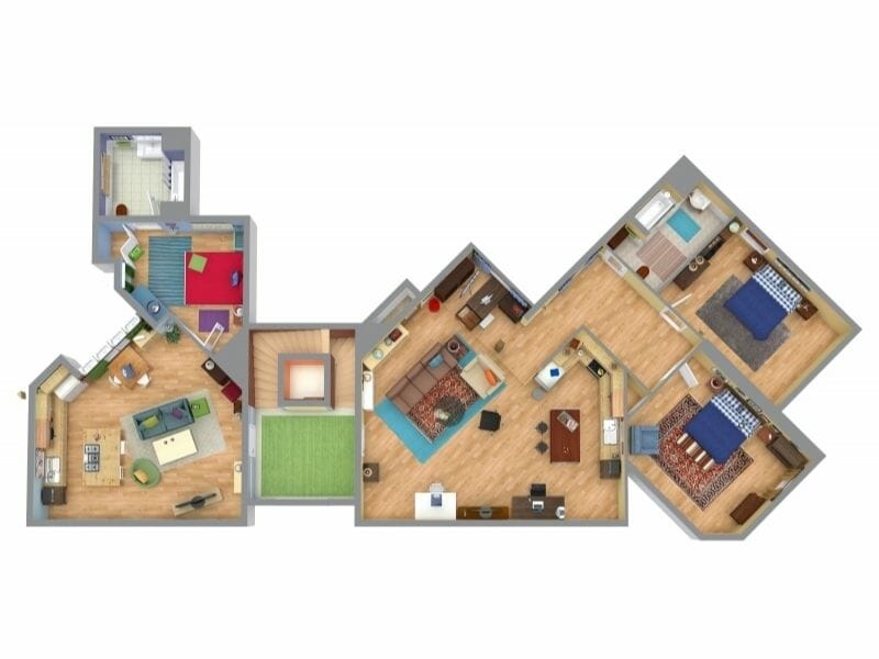 Big Bang Theory 3D Floor Plan