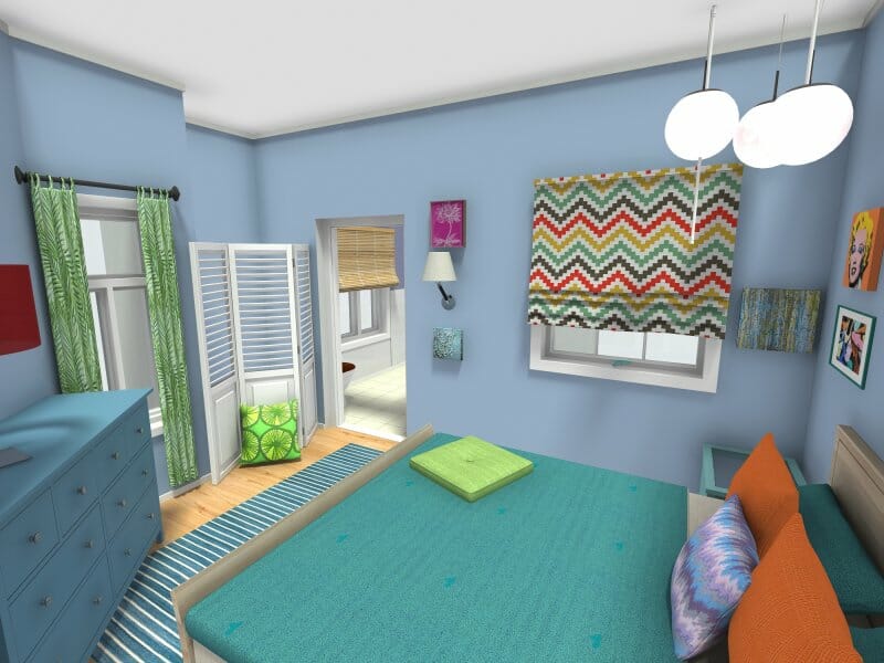 Big Bang Theory Apartments in 3D Photo Penny Bedroom