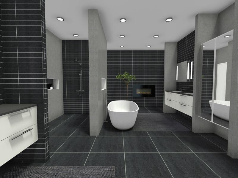 Contemporary Bathroom Style 3D Photo