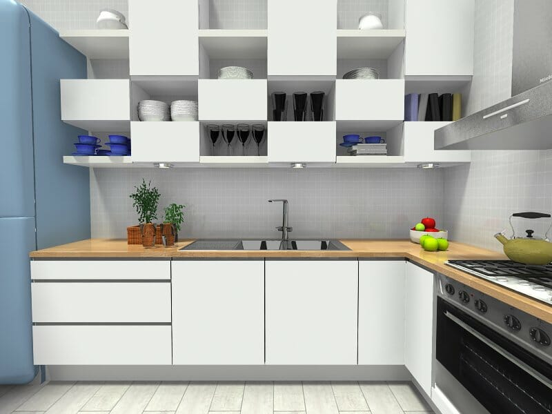 Creative kitchen cabinets white
