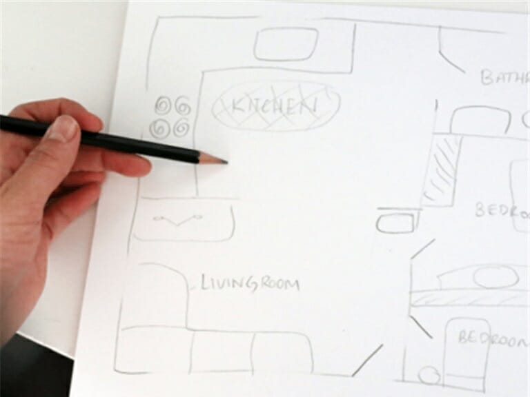 Draw a Blueprint By Hand