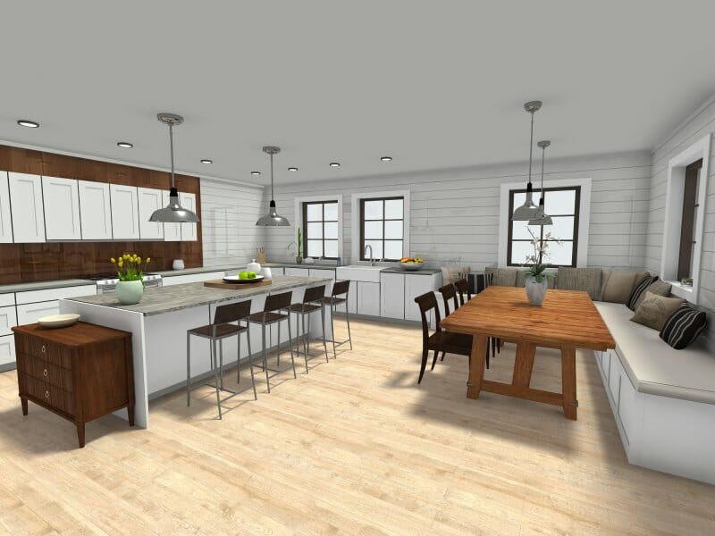 eat in kitchen gain a lot of space