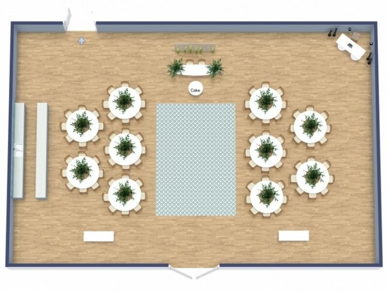 wedding floor plan 3D