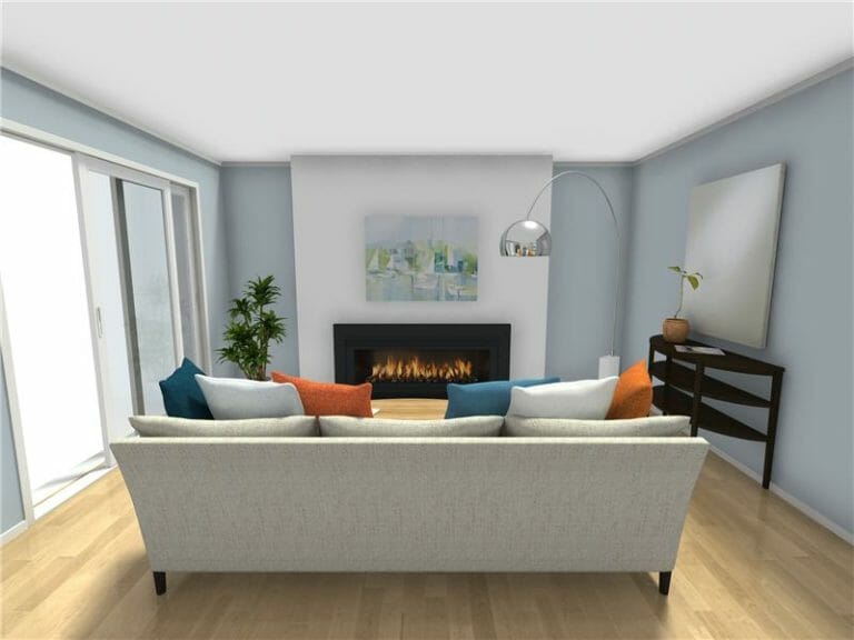 Focal point Living Room Fireplace
