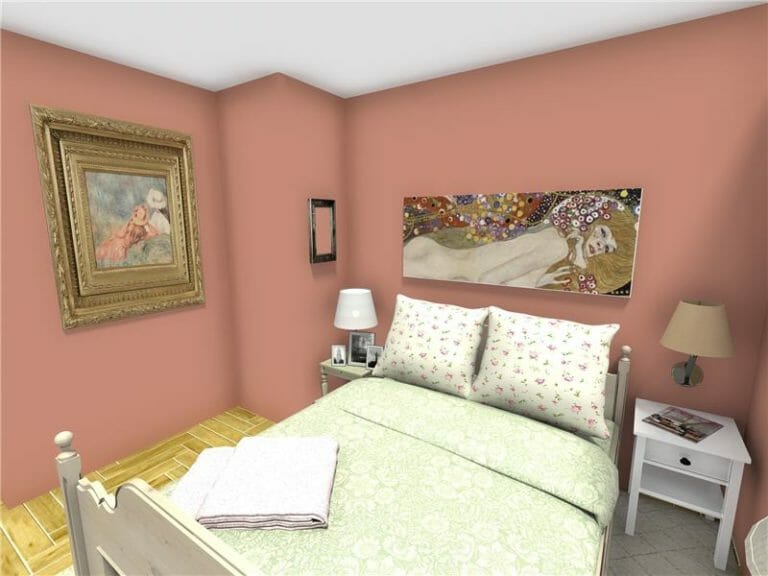Rachel from Friends pink bedroom 