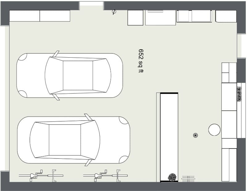 Garage Garagenordnung 2D Floor Plan