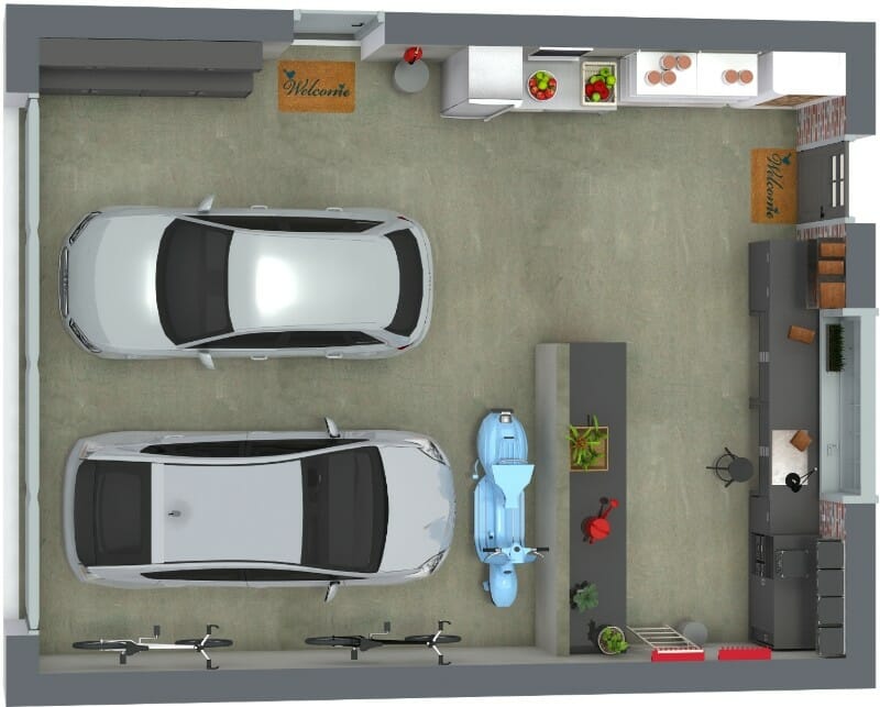 Garage Garagenordnung 3D Floor Plan