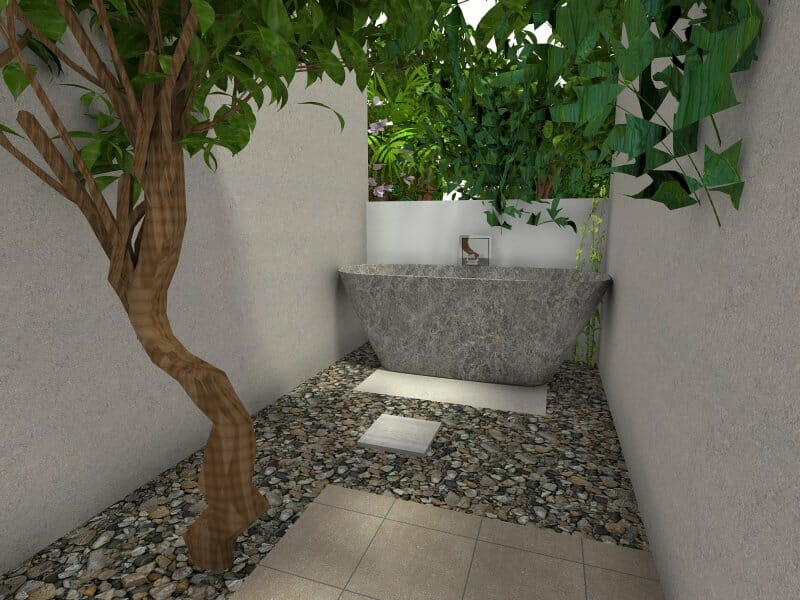 Bathroom remodel garden tub
