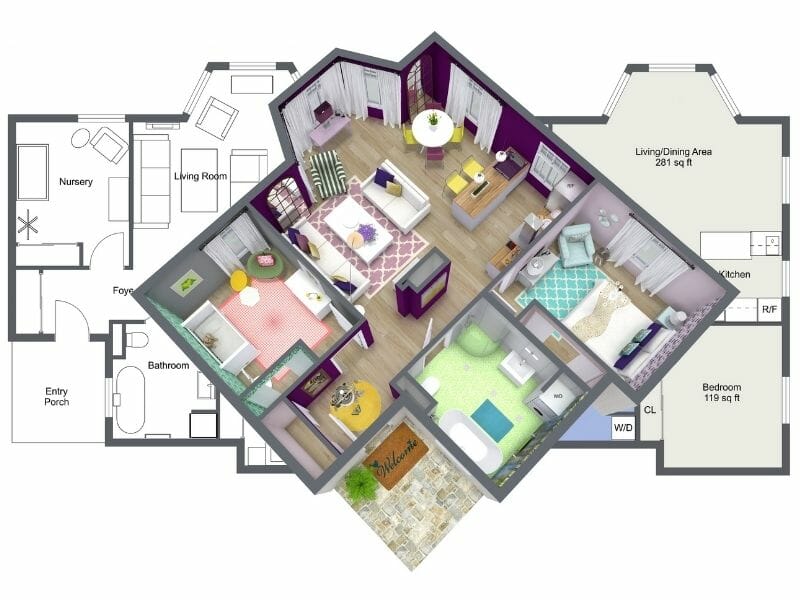 RoomSketcher-Professional-3D Floor and Furniture Plans For Interior Design