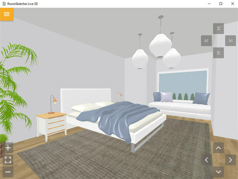 RoomSketcher Live 3D bedroom design