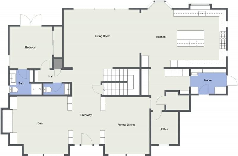 2D floor plan from Matterport scan