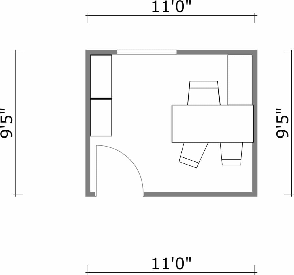 Office Client Focused Layout 2D Floor Plan