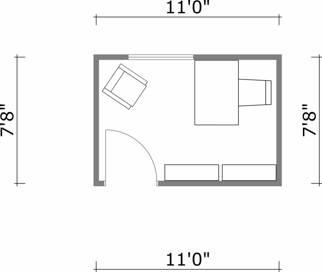 Office Power Position 2D Floor Plan