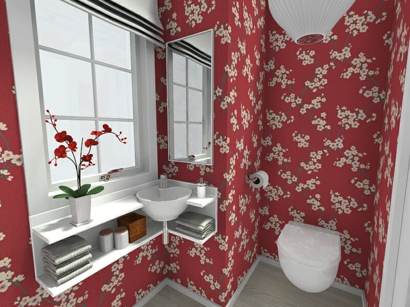 RoomSketcher bathroom ideas small bath design corner sink