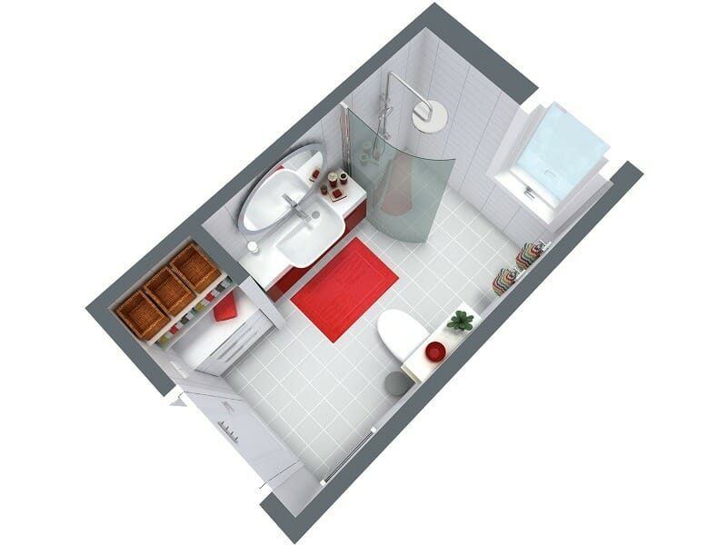 Bathroom planner 3D Floor Plan