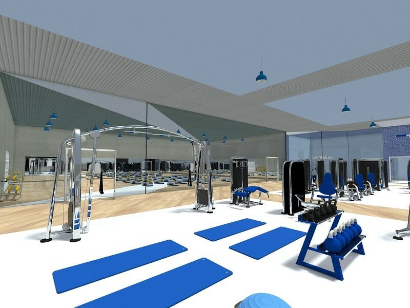 3D image gym design