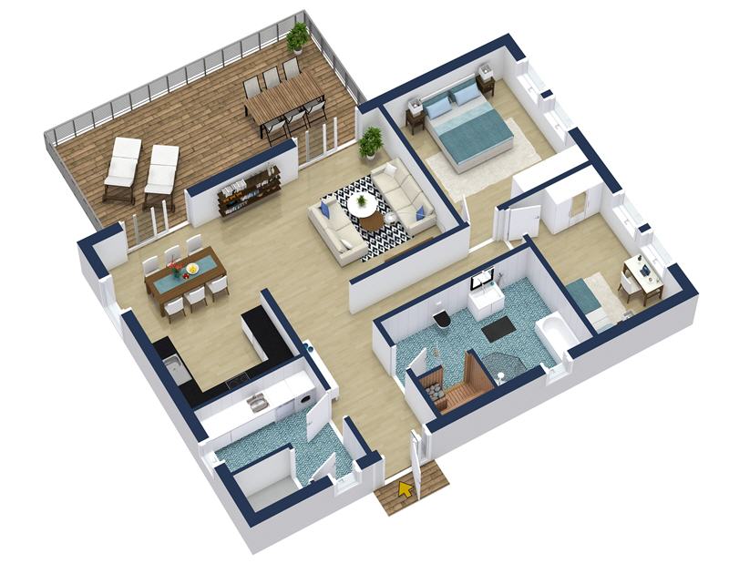 RoomSketcher High Quality 3D Floor Plans