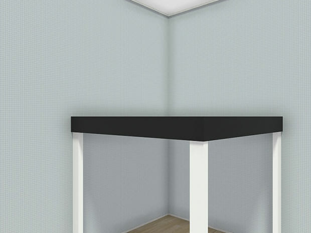 RoomSketcher Loft Space Floor With Supporting Pillars