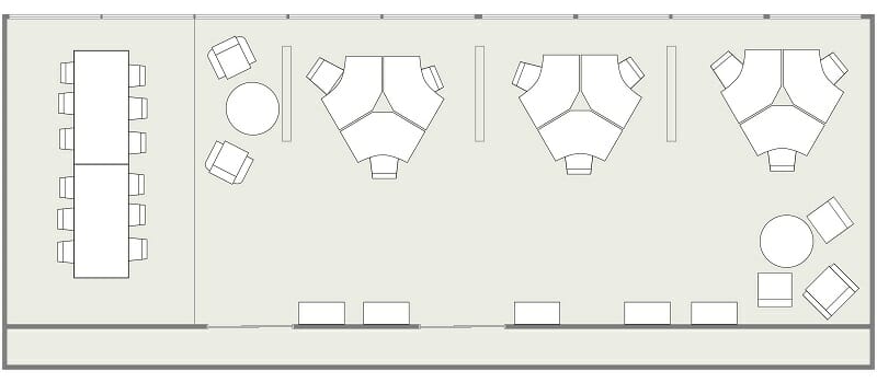 RoomSketcher Office Design Layout Ideas 2D Floor Plan