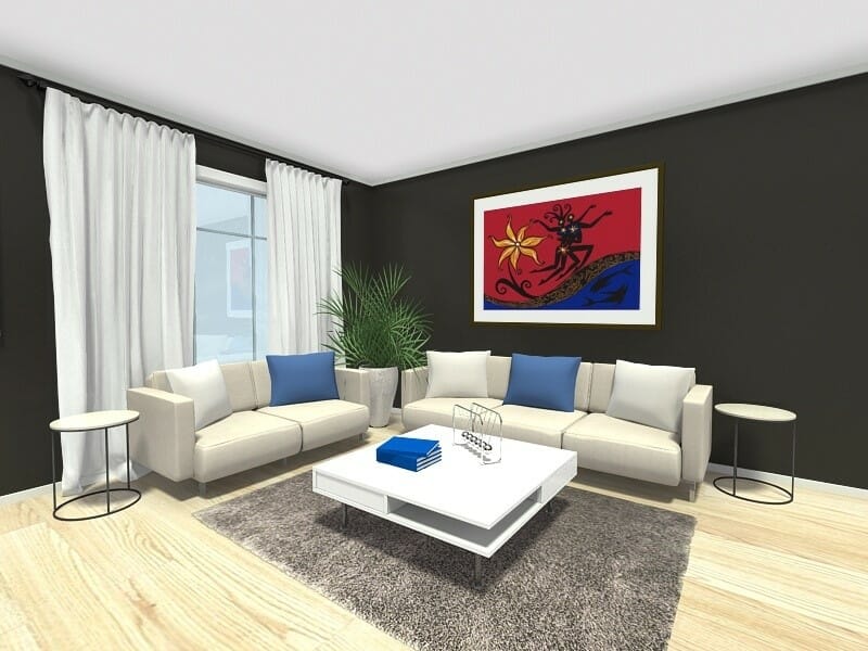 Small Room Ideas Living Room Furniture Layout Dark Brown Walls Light Floors