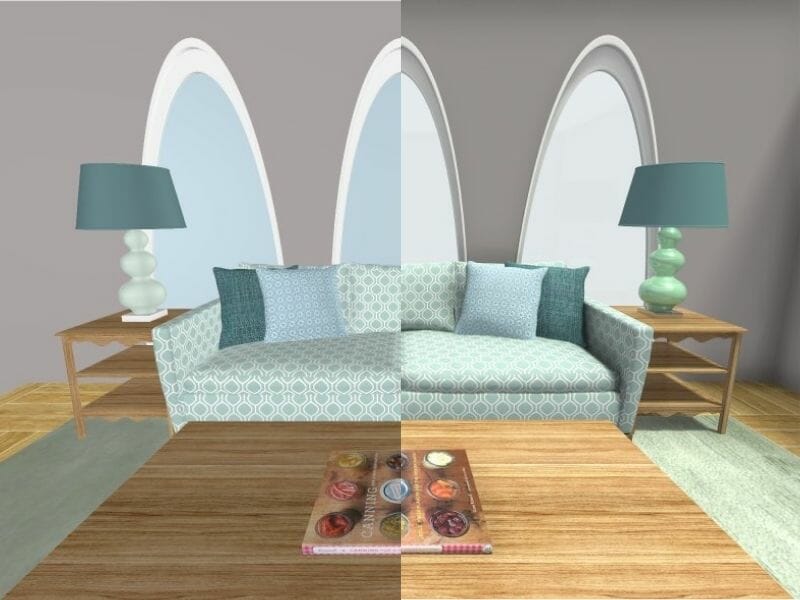 Snapshot to 3D Image living room