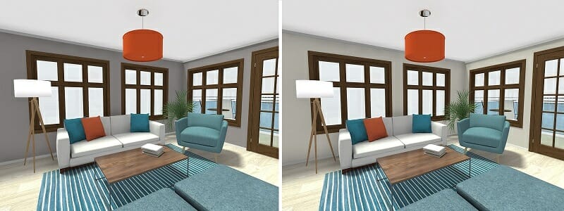 Visualize Paint Colors Online with RoomSketcher Home Designer 3D Photos
