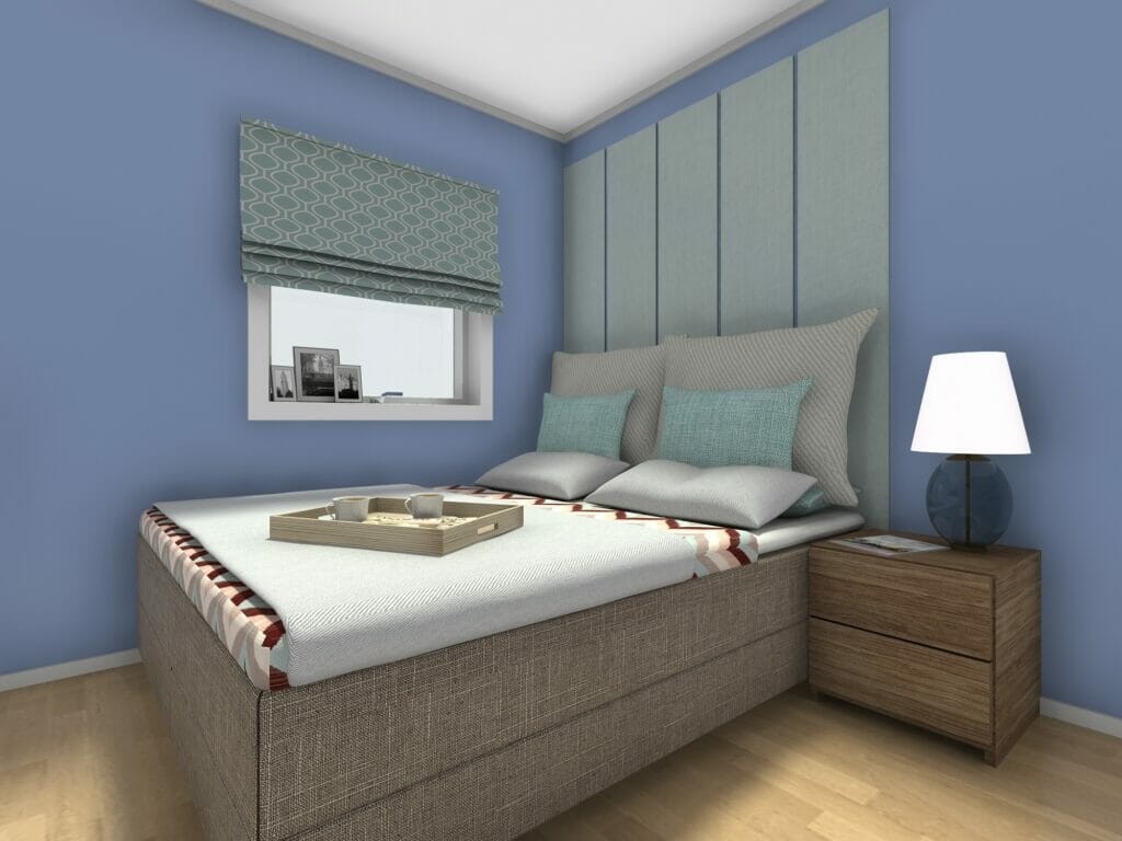 Bedroom 3D Photo Cosy Blue