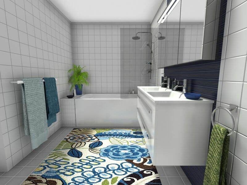 White bathroom update 3D Photo