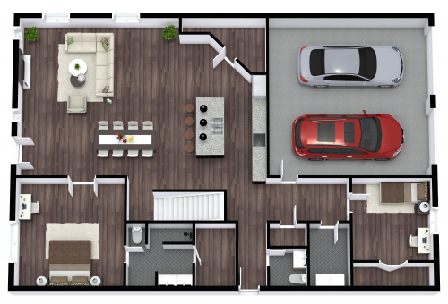Barndominium House Plan Model 4256