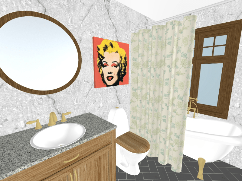 Mid-Century Modern Bathroom Design Snapshot