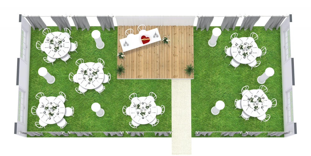 Wedding 3D Floor Plan Examples